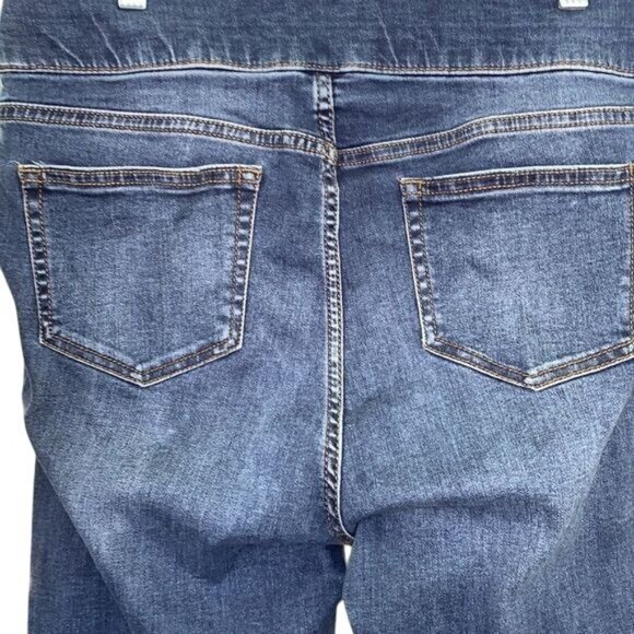 Westport Womens Pull-On Denim Jeans Size 10 Stretch Waistband Dark Wash - Picture 9 of 11